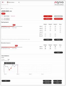 Signia-TeleCare-The-Future-of-Hearing-Care_Patient-profile-view-HCP-portal