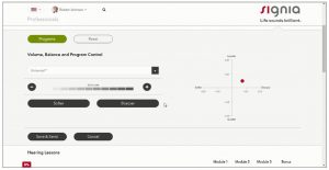 Signia-TeleCare-The-Future-of-Hearing-Care_Remote-fine-tuning-user-interface-HCP-portal