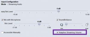 binax-adaptive-streaming-volume-Input-Configuration